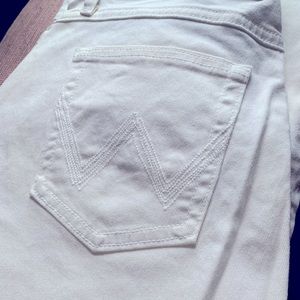 Wrangler Off White Riding Jeans